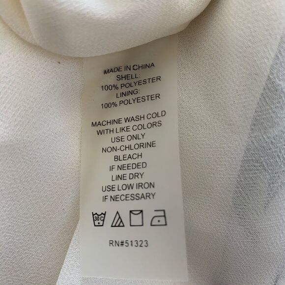 Vince Camuto Arctic Floral Ruffle 1 shoulder Dress - Picture 8 of 8